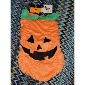 Pumpkin dog costume medium